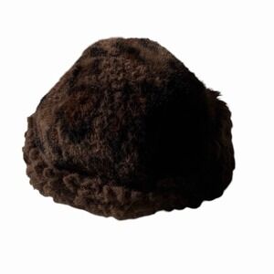 Rachel Zoe Brown Faux Fur Sherpa Bucket Hat Trapper Style One Size OS NEW YORK